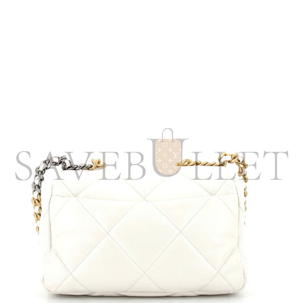 Ch*el master 19 flap bag quilted leather large (30*20*10cm)
